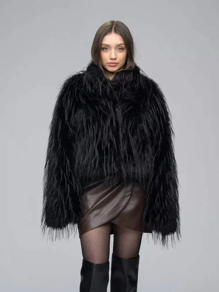 Women's Thick Plush Fashion Warm Fur Coat