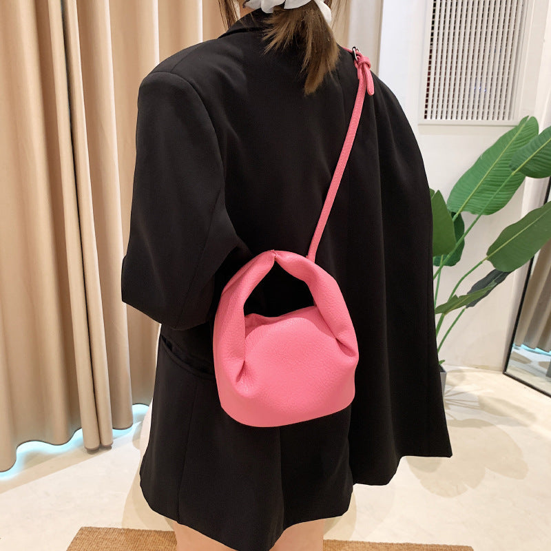 High-grade Crossbody Portable Pleated Cloud Bag For Women