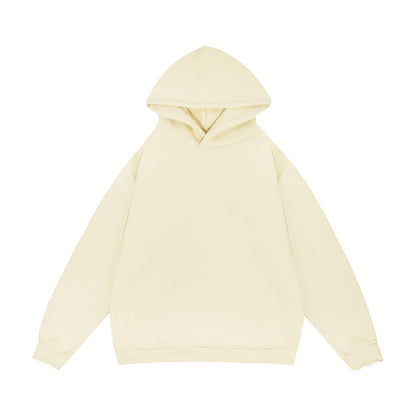 Loose All-matching Solid Color Sports Pullover Hooded Sweater Men