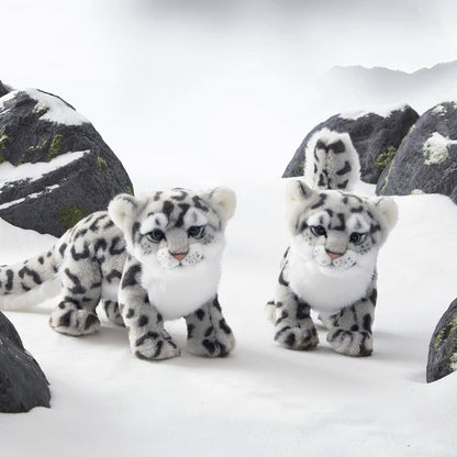 Snow Leopard Plush Cute Simulation Toy Doll