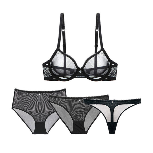 Mesh Bra Set 4 Pieces Set