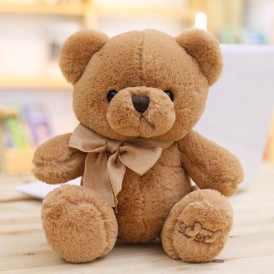 Cute Teddy Bear Plush Toy Hug Bear Doll Butterfly Bow Tie Bear Doll Ragdoll Girl Birthday Gift