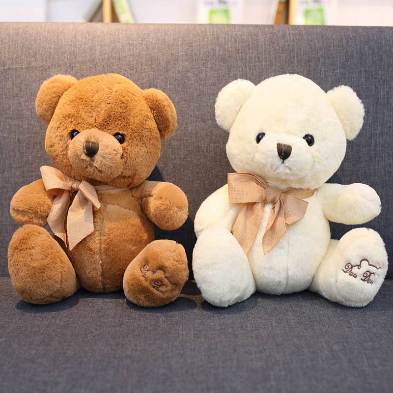 Cute Teddy Bear Plush Toy Hug Bear Doll Butterfly Bow Tie Bear Doll Ragdoll Girl Birthday Gift
