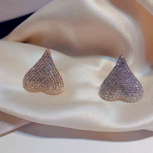 All-match Personality Full Diamond Love Ring Women