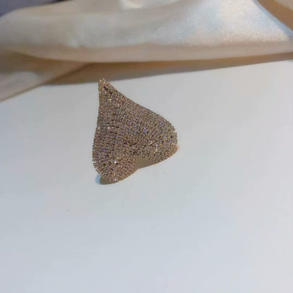 All-match Personality Full Diamond Love Ring Women