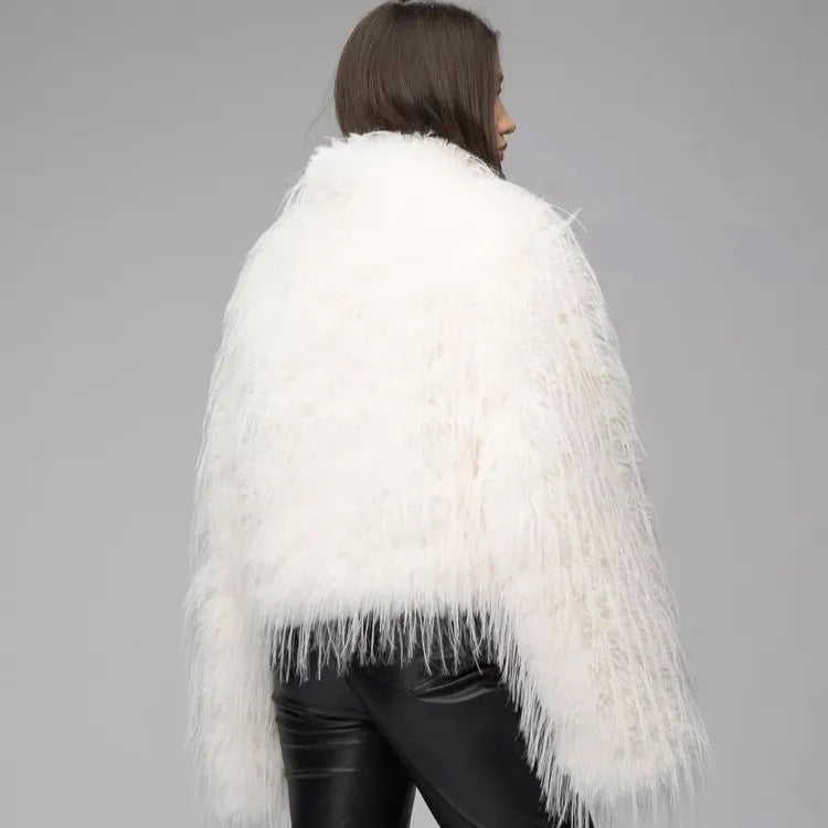 Women's Thick Plush Fashion Warm Fur Coat