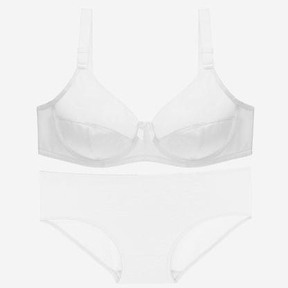 Glossy plus size bra set