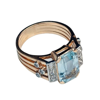 Personality Inlaid Zircon Crystal Women's Ring