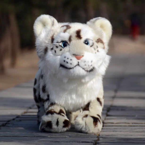 Snow Leopard Plush Cute Simulation Toy Doll