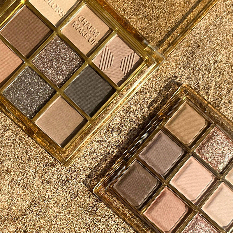 Nine Colors Eye Shadow Plate Pure Desire Oatmeal Milk Tea Color
