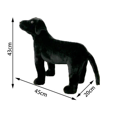 Little Black Dog Plush Toy Labrador Children's Birthday Gift Doll